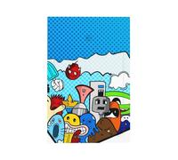 What The Monster Modern Single-Gang Switch Wall Plate â€“ Premium Pc Material Decorative Cover with Full-Panel Printed Design, Easy Installation for Residential & Commercial Use