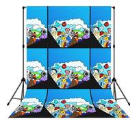 What The Monster Premium5x7 Ft Photography Backdrop â€“ Full-Print Polyester Fabric Background Cloth For Studio, Home, Weddings & Newborn Sessions â€“ Wrinkle-Resistant, Portable & Reinforced Edges