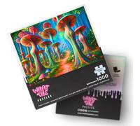 What The Puzzles - Challenging Jigsaw Puzzles 1000 Pieces, Difficult Brain Teaser Puzzles for Adults (Mushroom)