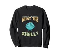 What The Shell Clamshell Seashell Collecting Mermaid Shell Sweatshirt