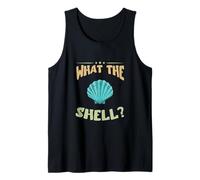 What The Shell Clamshell Seashell Collecting Mermaid Shell Tank Top