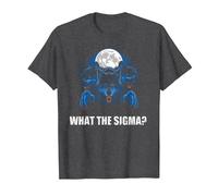 What The Sigma Alpha Wolf Sigma Werewolf Meme T-Shirt, Men, Dark Heather Grey, 4X-Large