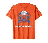 What The Sigma Alpha Wolf Sigma Werewolf Meme T-Shirt, Men, Orange, 3X-Large