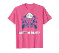 What The Sigma Alpha Wolf Sigma Werewolf Meme T-Shirt, Men, Pink Heather, Large