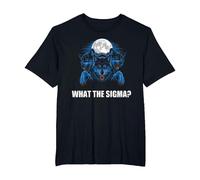 What The Sigma Alpha Wolf Sigma Werewolf Meme T-Shirt, Men's Big and Tall, Black, 4X Tall