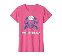What The Sigma Alpha Wolf Sigma Werewolf Meme T-Shirt, Women, Pink Heather, Small