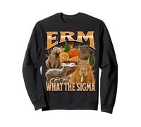 What The Sigma Funny Capybara Meme Bootleg Graphic Sweatshirt