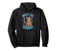 What The Sigma Meme Cat Lightning Funny Viral Power Energy Pullover Hoodie