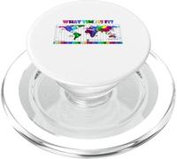 What time is it? World Time Zone Map PopSockets PopGrip for MagSafe