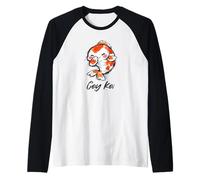 What to Call a Bashful Fish? A Coy Koi Raglan Baseball Tee