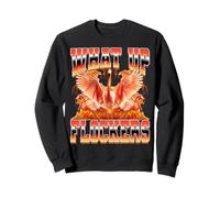 What Up Flockers Funny Flamingo Animal 90s Bootleg Style Sweatshirt