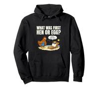 WHAT WAS FIRST HEN OR EGG Pullover Hoodie