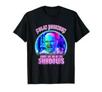 What We Do in The Shadows Colin Robinson Big Neon Portrait T-Shirt, Men, Black, XX-Large