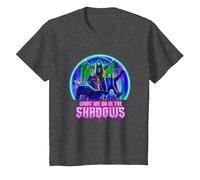What We Do in The Shadows Iconic Group Shot Neon Big Poster T-Shirt, Youth, Dark Heather Grey, Small