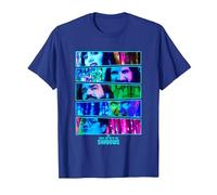 What We Do in The Shadows Vampires Neon Big Chest Panels T-Shirt, Men, Royal Blue, Large