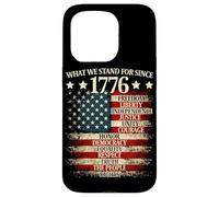 What we stand for since 1776 4th of July Freedom USA Flag Case for iPhone 15 Pro