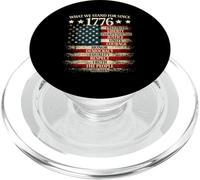What we stand for since 1776 4th of July Freedom USA Flag PopSockets PopGrip for MagSafe