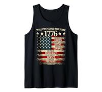 What we Stand for Since 1776 4th of July Freedom USA Flag Tank Top