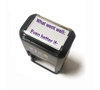 What Went Well Even Better If Pre Inked School Teachers Feedback Marking Stamper Stamp 42x22mm Primary Teaching Services (Purple)