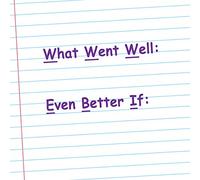 What Went Well: / Even Better If: (WWW/EBI) Teacher Stamp. Self-Inking Feedback Stamper. 26x31mm, Reinkable, Purple Ink