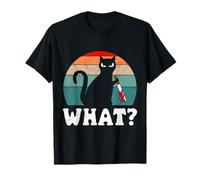 What? Where is the problem cat with knife Halloween T-Shirt