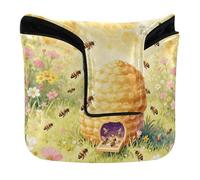 What Will Baby Bee Shower Art Golf Mallet Putter Cover with Magnetic Closure Putters Headcovers for Most Brand PU Leather