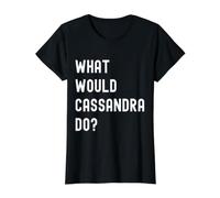What Would Cassandra Do? Value Graphic T-Shirt, Women, Black, M