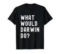 What Would Darwin Do? Value Graphic T-Shirt, Men, Black, S