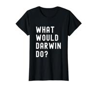 What Would Darwin Do? Value Graphic T-Shirt, Women, Black, S