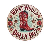 What Would Dolly Do Tin Sign Vintage Style Home Bar Garden Wall Plaque Decor Metal Poster 8x8 Inch