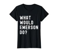 What Would Emerson Do? Value Graphic T-Shirt, Women, Black, XL