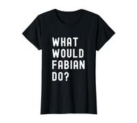 What Would Fabian Do? Value Graphic T-Shirt, Women, Black, XL