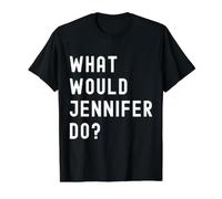 What Would Jennifer Do? Value Graphic T-Shirt, Men, Black, XL