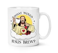 What Would Jesus Brew? 10oz Mug Cup Funny Joke Easter Birthday Christmas Christian