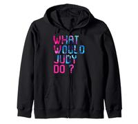What Would Judy Do? Woman Myth Personalized Christmas Name Zip Hoodie