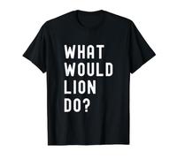 What Would Lion Do? Value Graphic T-Shirt, Men, Black, XL