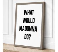 What Would Madonna Do Canvas Wall Art Print 36x24 Inch | Ready to Hang, Gallery Wrapped, Fade-Resistant Inks, Securely Packaged, UK Made