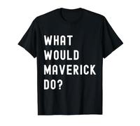 What Would Maverick Do? Value Graphic T-Shirt, Men, Black, L