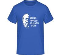 What Would Socrates Do? T-Shirt, royal blue, L