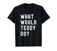 What Would Teddy Do? Value Graphic T-Shirt, Men, Black, L