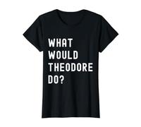 What Would Theodore Do? Value Graphic T-Shirt, Women, Black, M