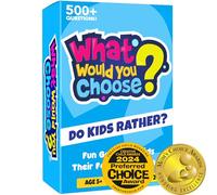 What Would You Choose? Card Quiz Games For Kids and Family - Do Kids Rather? Board Games For 5-8 Year Olds - Childrens Travel Activities - Fun Questions For Family Party Night