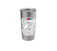 What You Feel Becomes Real Quote Stainless Steel Insulated Tumbler