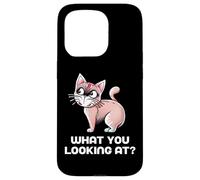 What You Looking At Funny Cat Collection Case for iPhone 15 Pro