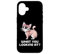 What You Looking At Funny Cat Collection Case for iPhone 16