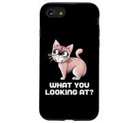What You Looking At Funny Cat Collection Case for iPhone SE (2020) / 7 / 8