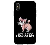What You Looking At Funny Cat Collection Case for iPhone X/XS