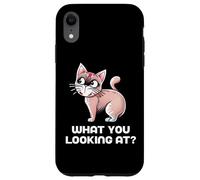 What You Looking At Funny Cat Collection Case for iPhone XR