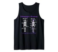 What You See What I Feel Skeleton People with Fibromyalgia Tank Top