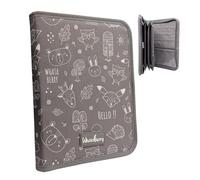 WhataBerry Baby Premium Document Holder | 16 Compartments Baby Document Holder | Mini, Unisex and Elegant Folder | Pregnancy, Children, Family and Travel Organizer | Dark Grey 26 x 19 x 3 cm